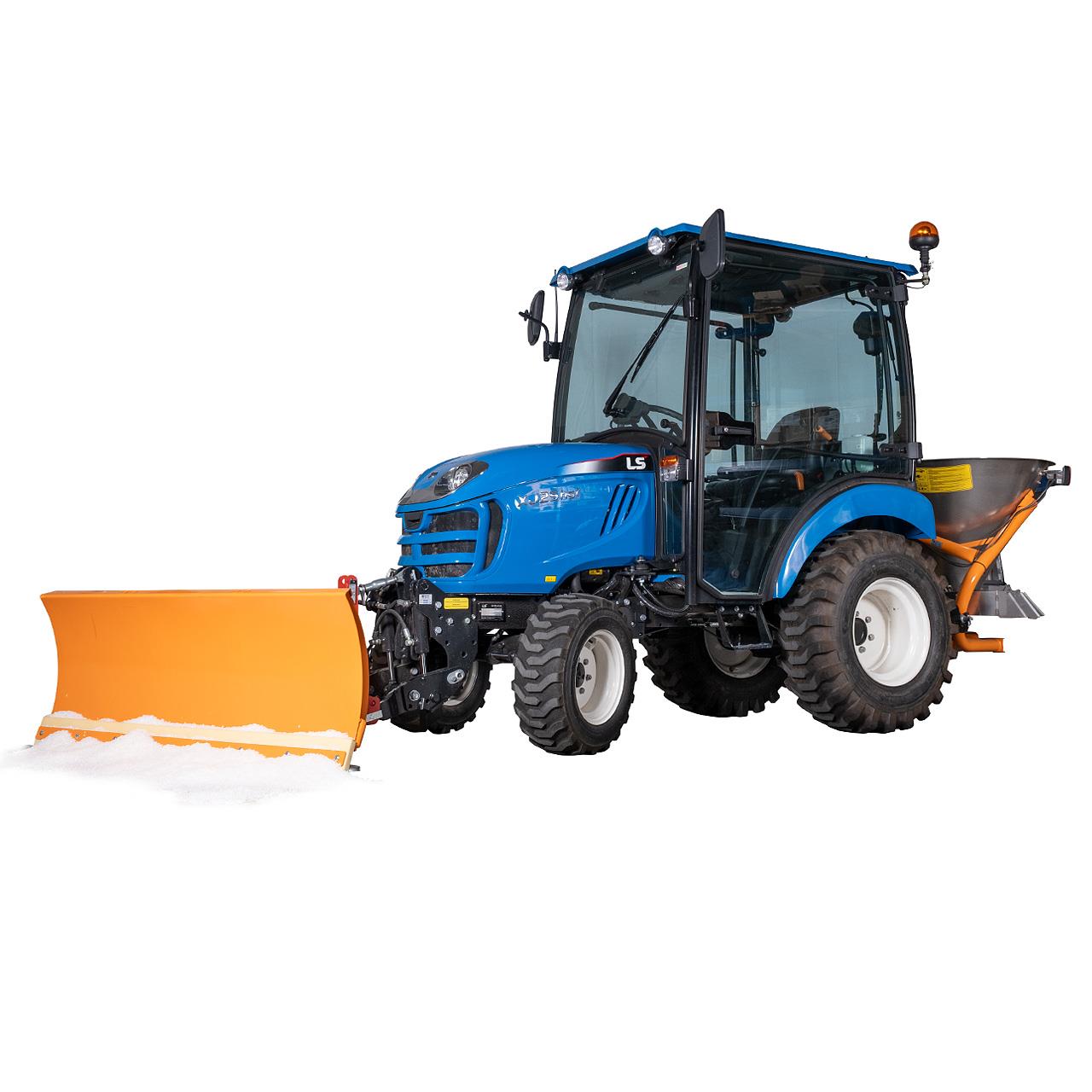 XJ25 - HST SnowLine, inkl. Industriebereifung, Komfortkabine, Frontkraftheber, Schneeschild Aigner, Anbaustreuer 180 ltr. mit Beleuchtung für XJ25